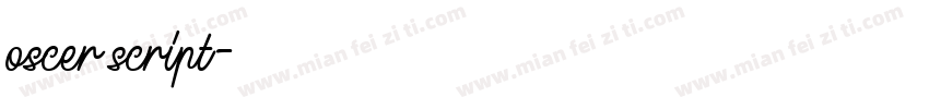 oscer script字体转换
